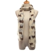 Cute Cartoon Animal Sheep Print Scarf Winter Warm Voile Stripe Shawl Wrap Bohemia
