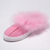 Cute Fur Furry Slip On Autumn Pure Color Flat Shoes