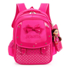 Cute Girls Backpack Children Bowknot School Bag Large Capacity Backpack Orthopedic School Bag