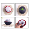 Cute Half Mangosteen Squishy Slow Rising Kid Toy Key Bead Chain Gift Ballchian