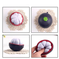 Cute Half Mangosteen Squishy Slow Rising Kid Toy Key Bead Chain Gift Ballchian