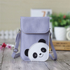 Cute Lovely Style Panda Cartoon Shoulder Bag 6inch Phone Bag for iPhone Samsung Xiaomi Sony Huawei