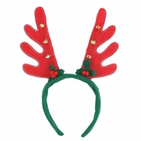 Cute Party Decoration Deer Horn Small Bell Hair Band Gift