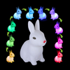 Cute Rabbit Color Changing LED Night Lamp Light Room Christmas Gift Bedside Lamp