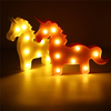 Cute Unicorn LED Night Light Wall Battery Lamp Baby Kids Bedroom Home Decor