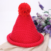 Cute Warm Ball Cap Christmas Hat Wool Cap Knitting Crochet Beanie Hat