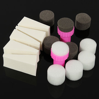 DANCINGNAIL 1 Set Nail Art Tools Sponges Transfer Template Polish DIY Changeable Stamper Design