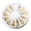 DANCINGNAIL 12 Styles Nail Art Hollow Gold Metal Slice Decoration Round Wheel