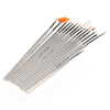DANCINGNAIL 15Pcs White Nail Art Design Painting Pen Polish Brush Set