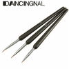 DANCINGNAIL 3Pcs Tiny Acrylic Nail Art Pen Drawing Painting Brush Set