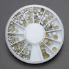 DANCINGNAIL 4 Sizes Acrylic Rhinestone Beads Nail Decoration Wheel