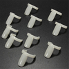 DANCINGNAIL 50Pcs Plastic Blank Nail Polish UV Gel Color Display Nail Art Beige Ring