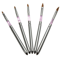 DANCINGNAIL 5Pcs Detachable UV Gel Acrylic Nail Art Polish Tool Drawing Pen Brush