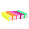 DANCINGNAIL 5Pcs Fluorescent Color Sanding Nail Files Block Buffing Manicure Tool