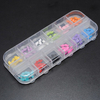 DANCINGNAIL 60Pcs 12 Colors Resin Mustache Nail Art Decoration With Box
