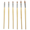 DANCINGNAIL 6Pcs Wooden Handle Nail Art Dot Painting Brushes Set