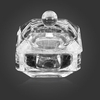 DANCINGNAIL Glass Crystal Cup Acrylic Nail Art Liquid Powder Container Dish With Lid
