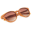 Dazzle Colour Reflective Wood Grain Sunglasses Unisex Fashion Glasses