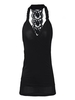 Deep V Backless Lace Crochet Floral Women Clubwear Tank Tops