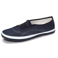 Denim Flat Slip On Pure Color Canvas Soft Casual Loafers