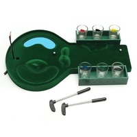 Desktop Mini Golf Drinking Club Bar Game Glass Cups Shot Putter Miniature Kit