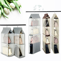 Detachable Non-woven Fabric Clothes Hanging Wardrobe Closet Bag Tidy Organizer Storage