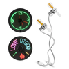 Digoo DG-TFB11 Mini Multifunctional DIY USB LED RGB Programmable Fan & Real Time LED Clock Cooling Fan Colorful Display With Flexible Gooseneck