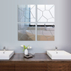 DIY 28PCS Decals Geometry Mirror Wall Sticker Home Decor