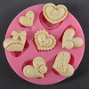 DIY 3D Silicone Cake Cooking Tools Fondant Cake Decorating Mold Bakeware