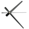 DIY Black / White Flowers Mirror Pointer Wall Clock Needle Large Modern