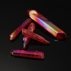 DIY Crystal Jewelry Titanium Coating Aura Red Lemurian Seed Quartz Crystal Point