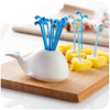DIY Cute White Whale Spray Fruit Forks Suit Animals Whales Fruit Sign Small Fork Fruit Picks