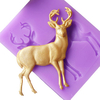 DIY Deer Silicone Molds Christmas Deer Fondant Cake Soap Mold Gumpaste Chocolate Kitchen Baking Tool
