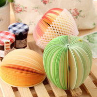 DIY Fruit Sticky Notes Memo Pad Notebook Stationery School Supplies