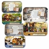 DIY Handwork Assembly Retro Tin Box Cute Room Old Time Cottage With LED Home Decor Gift