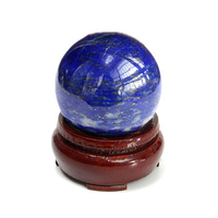 DIY Jewelry Natural Lapis Lazuli Crystal Ball Healing Sphere with Stand DIY Jewelry