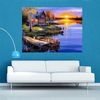 DIY Lake&House 5D Diamond Painting Landscape Cross Stitch Home Decor