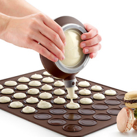 DIY Mold Baking Mat Silicone Macaroon Pastry Oven Baking Mold Sheet Mat 30-Cavity Mold Baking Mat