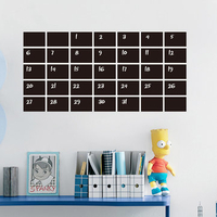 DIY Monthly Chalkboard Removable Blackboard Wall Sticker Teaching Training Office Home Decor