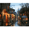 DIY Old Town Scenery Paint By Number Kit Canvas Painting Bedroom Living Room Home Office Decor