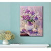 DIY Purple Vase Flowers 5D Diamond Painting Wall Decor