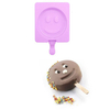 DIY Silicone Baking Cake Mold Homemade Ice Lolly Mold With 20 Purple Popsicle Stick