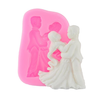DIY Silicone Mold Dance Bride and Bridegroom Cake Fondant Mold Chocolate Jelly Mold
