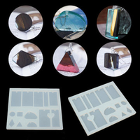 DIY Silicone Mold Mould Pendant Heart Square Shape DIY Handmade Mold
