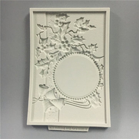 DIY Silicone Photo Frame Vine Leaf Cake Fondant Mold Chocolate Mould Bakeware