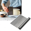 DIY Stainless Steel Smoother Edge Cake Scraper Pizza Dough Scraper Cutter Cake Tool