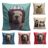 Dogs Throw Pillow Case Square Cushion Cover Home Office Sofa Car Decor