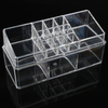 Double Acrylic Clear Organiser Cosmetic Jewellery Display Drawers Storage Box
