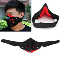 Double-deck Washable Windproof Motorcycle Bicycle Cycling Bike Filter Half Face Mask