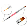 Double Head Acrylic Nail Brush Liner Flower Design UV Gel Painting Drawing DIY Manicure Tool